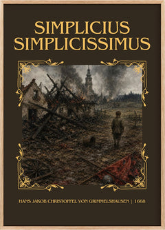 Simplicius Simplicissimus Classic Book Art Print by H. Grimmelshausen