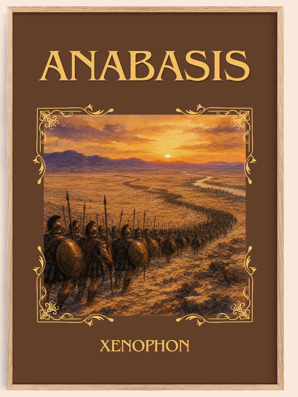 Anabasis Classic Book Art Print by Xenophon – book poster