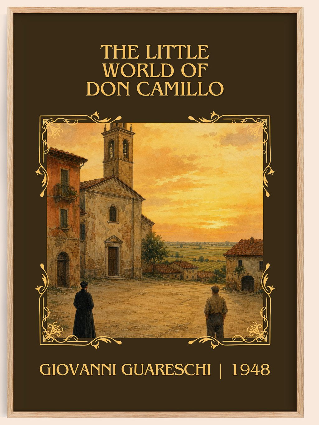 Little World Of Don Camillo Classic Book Art Print by G. Guareschi – book poster
