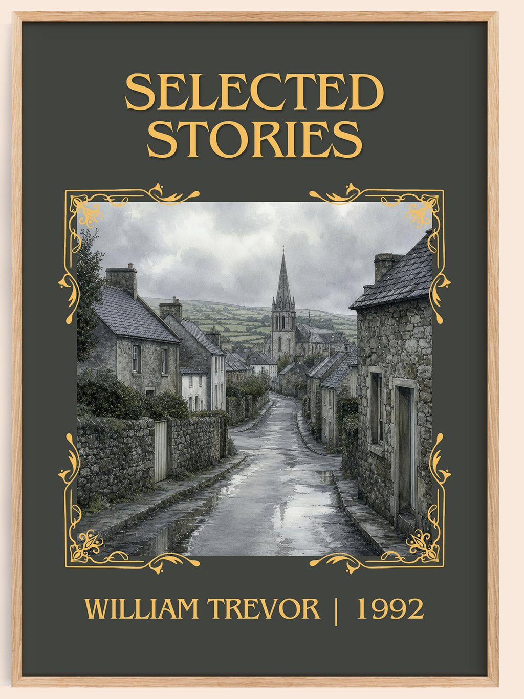 Selected Stories Classic Book Art Print by William Trevor – book poster