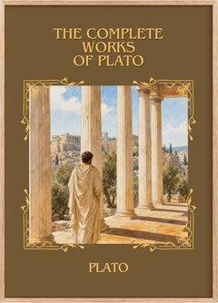 The Complete Works of Plato Classic Book Art Print by Plato