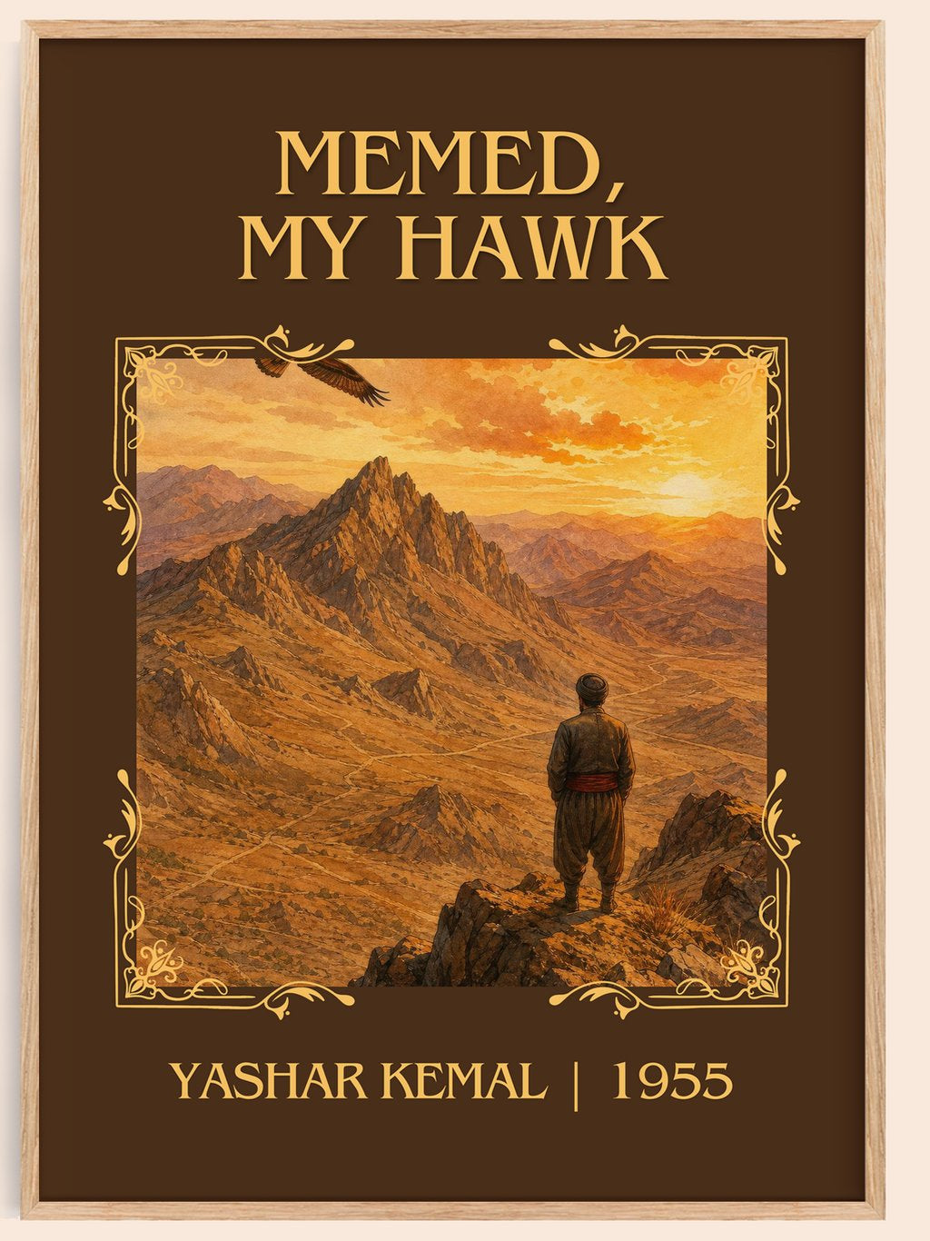 Memed, My Hawk Classic Book Art Print by Yashar Kemal – book poster