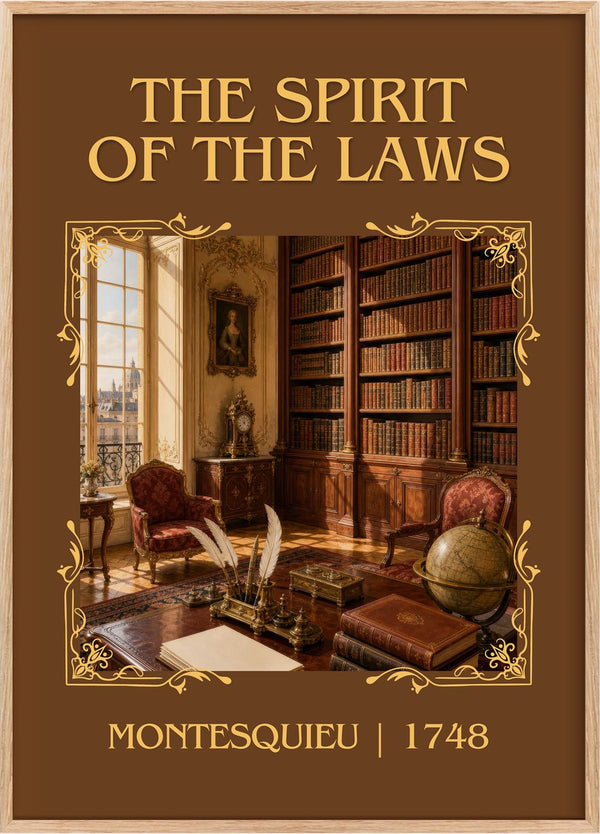 The Spirit Of The Laws Classic Book Art Print by Montesquieu