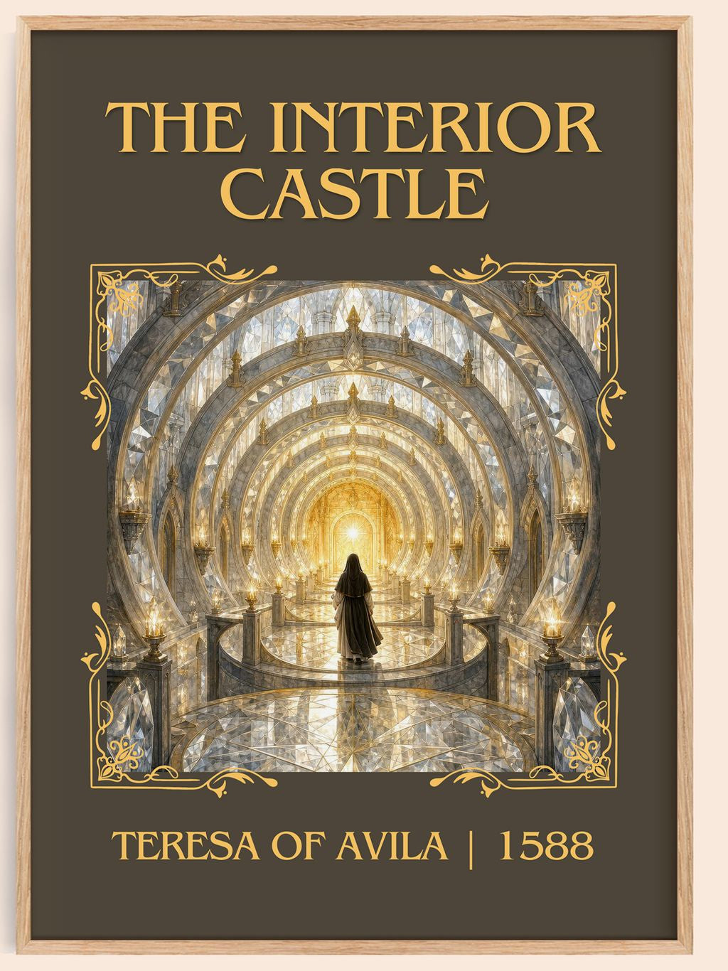 The Interior Castle Classic Book Art Print by Teresa of Avila – book poster