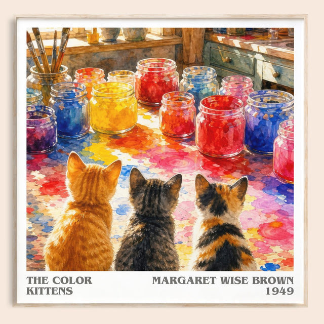The Color Kittens Literary Art Print by Margaret Wise Brown