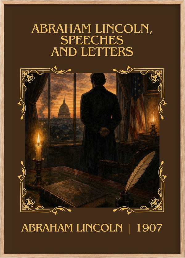 Abraham Lincoln, Speeches And Letters Classic Book Art Print by Abraham Lincoln