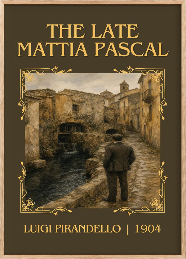The Late Mattia Pascal Classic Book Art Print by Luigi Pirandello