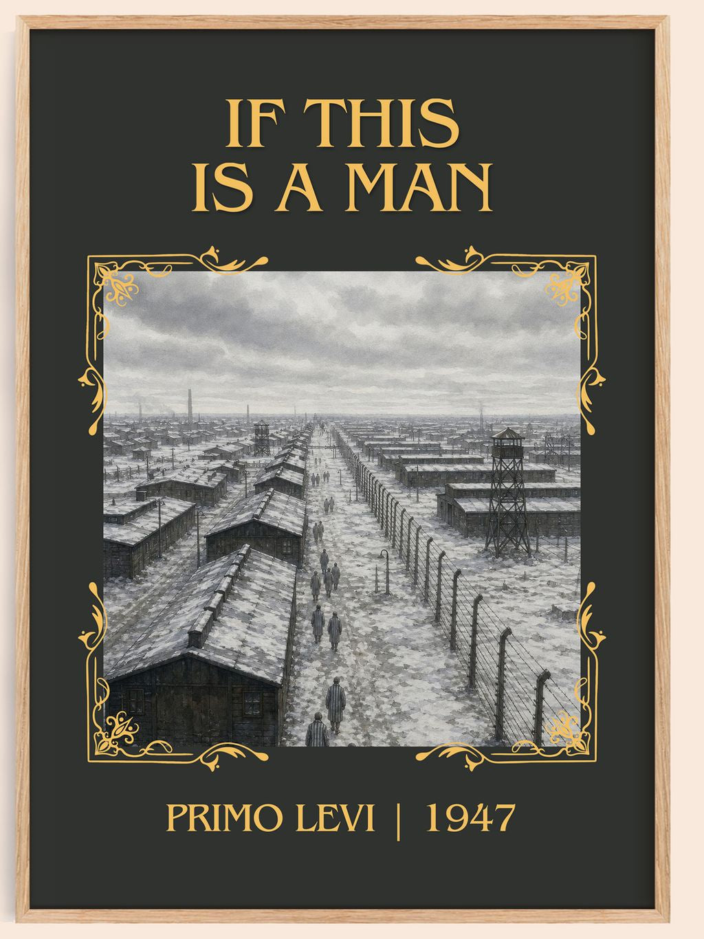 If This Is a Man Classic Book Art Print by Primo Levi – book poster
