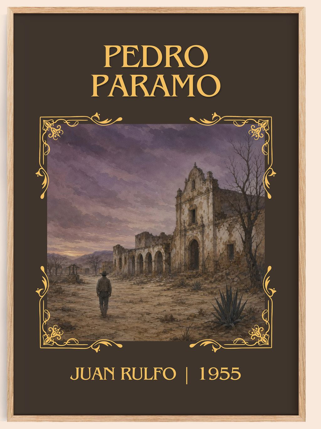 Pedro Páramo Classic Book Art Print by Juan Rulfo – book poster