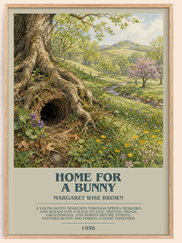 Home For A Bunny Bookish Wall Art by Margaret Wise Brown