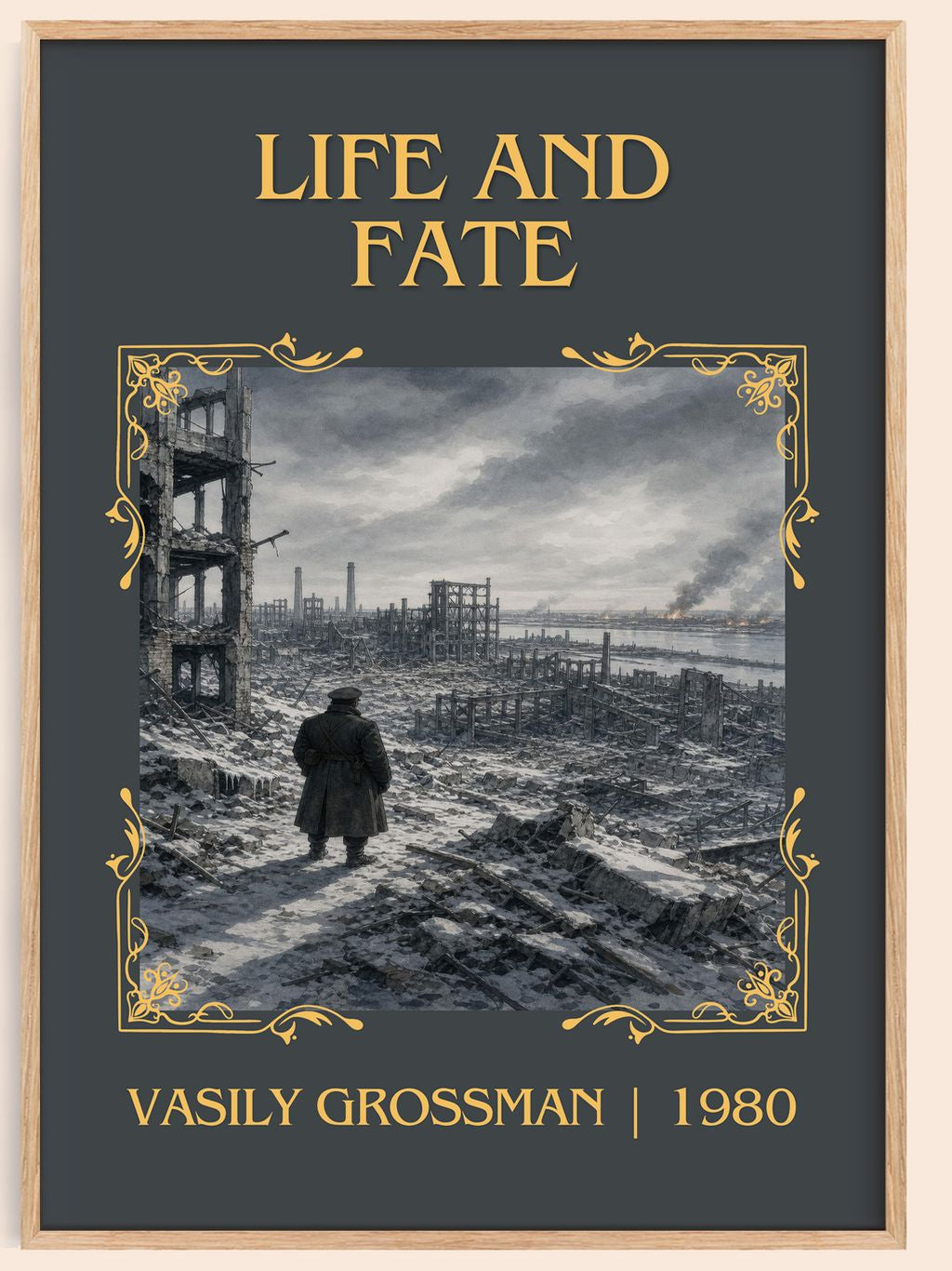 Life and Fate Classic Book Art Print by Vasily Grossman – book poster
