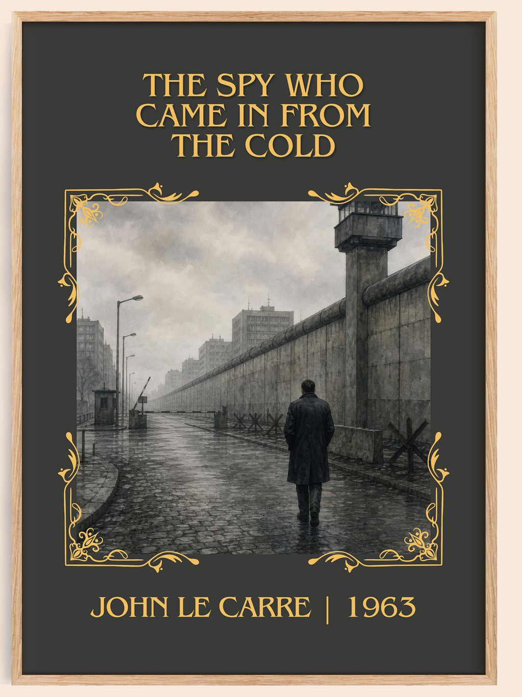 Spy Who Came in From the Cold Classic Book Art Print by John le Carré – book poster