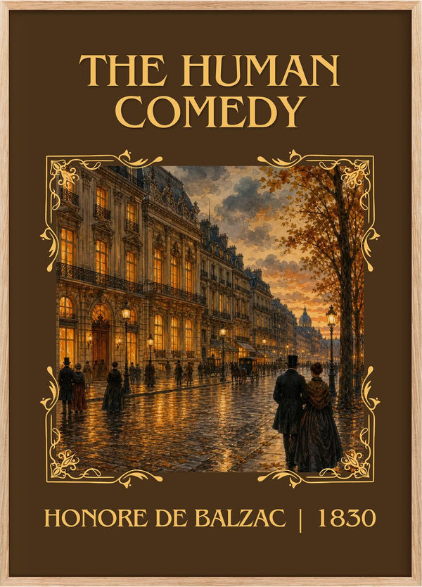 The Human Comedy Classic Book Art Print by Honoré de Balzac