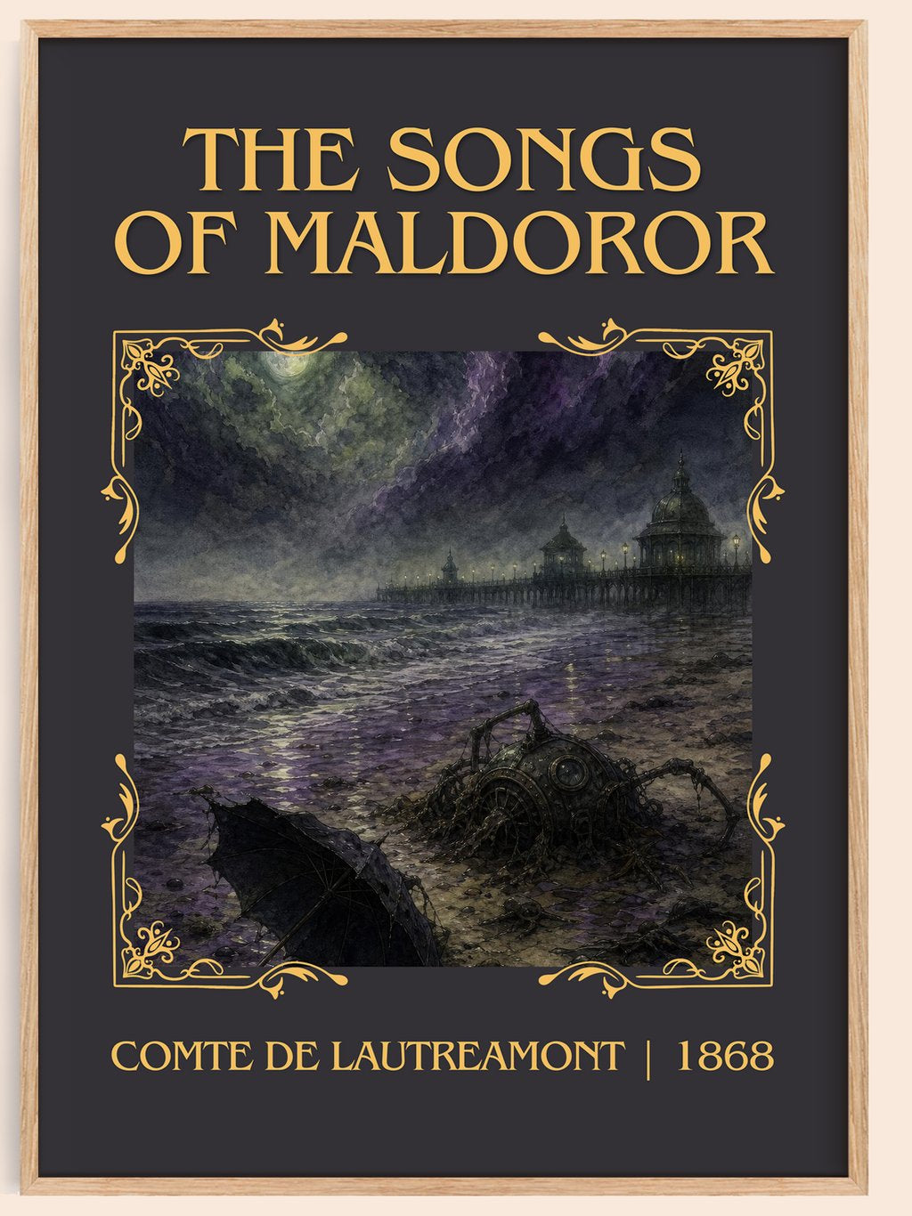 The Songs of Maldoror Classic Book Art Print by Comte de Lautréamont – book poster