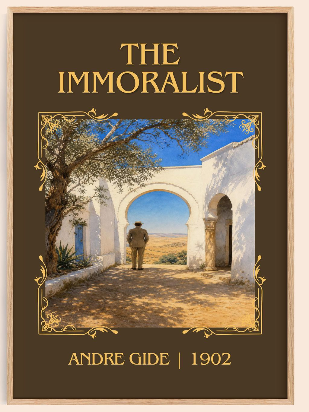 The Immoralist Classic Book Art Print by André Gide – book poster