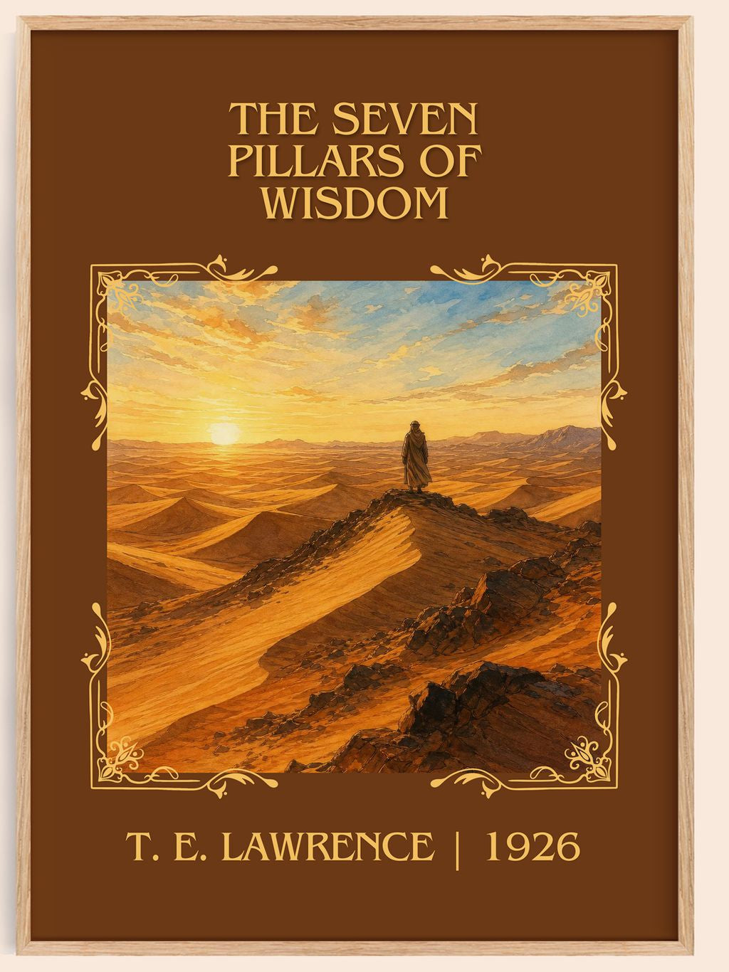 The Seven Pillars of Wisdom Classic Book Art Print by T. E. Lawrence – book poster