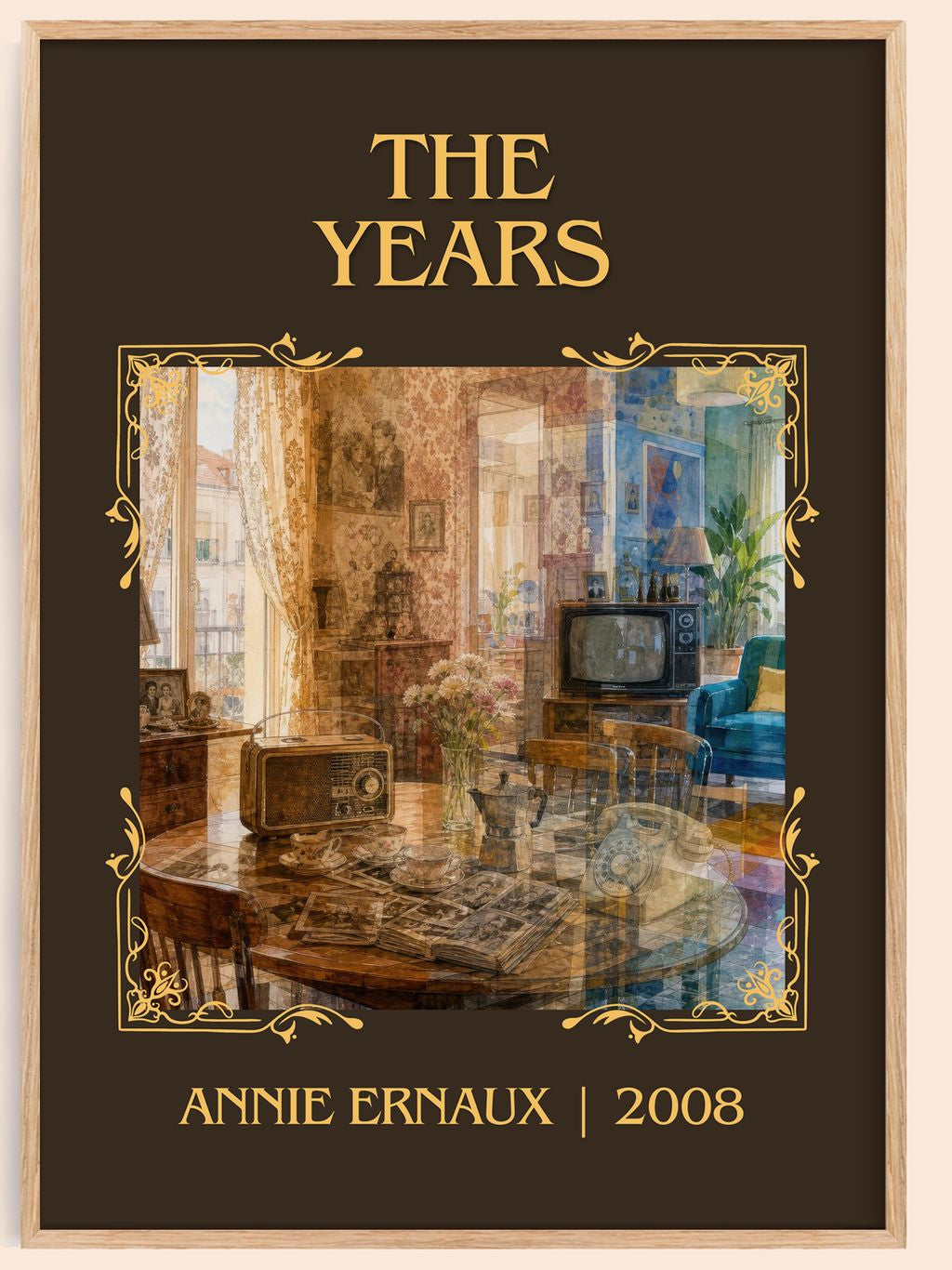 The Years Classic Book Art Print by Annie Ernaux – book poster