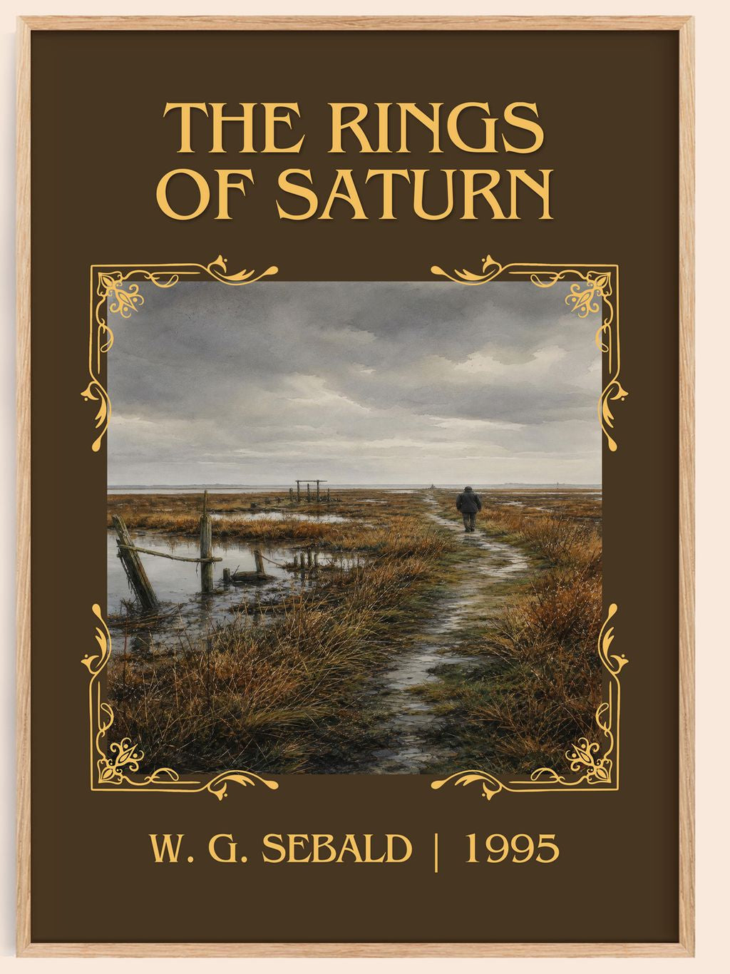 The Rings of Saturn Classic Book Art Print by W. G. Sebald – book poster
