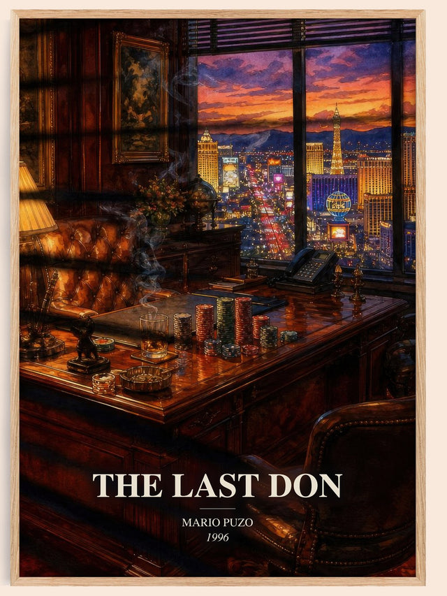 The Last Don Book Watercolour Illustration by Mario Puzo