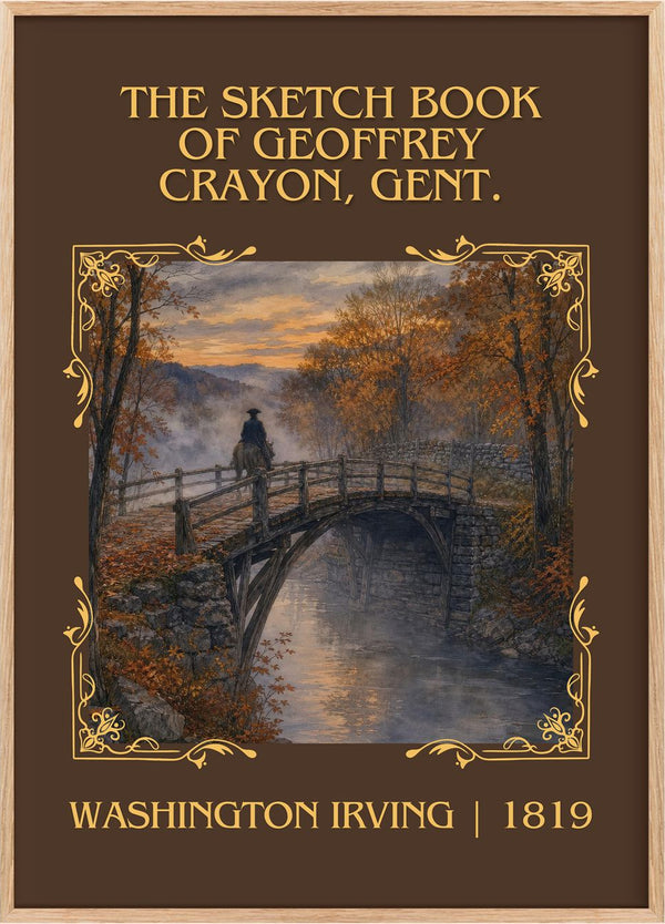The Sketch Book Of Geoffrey Crayon, Gent. Classic Book Art Print by Washington Irving