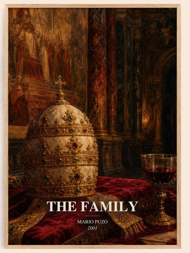 The Family Book Watercolour Illustration by Mario Puzo