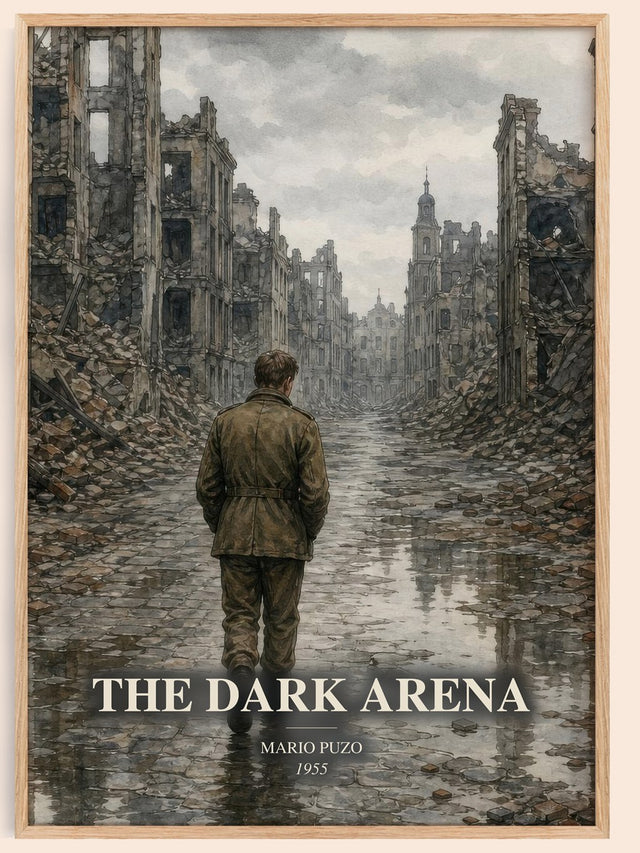 The Dark Arena Book Watercolour Illustration by Mario Puzo