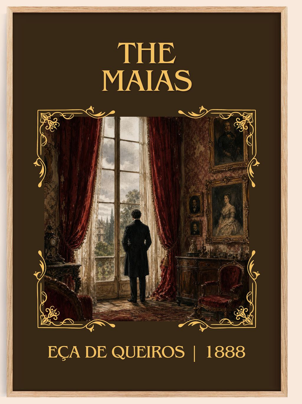 The Maias Classic Book Art Print by Eça de Queirós – book poster