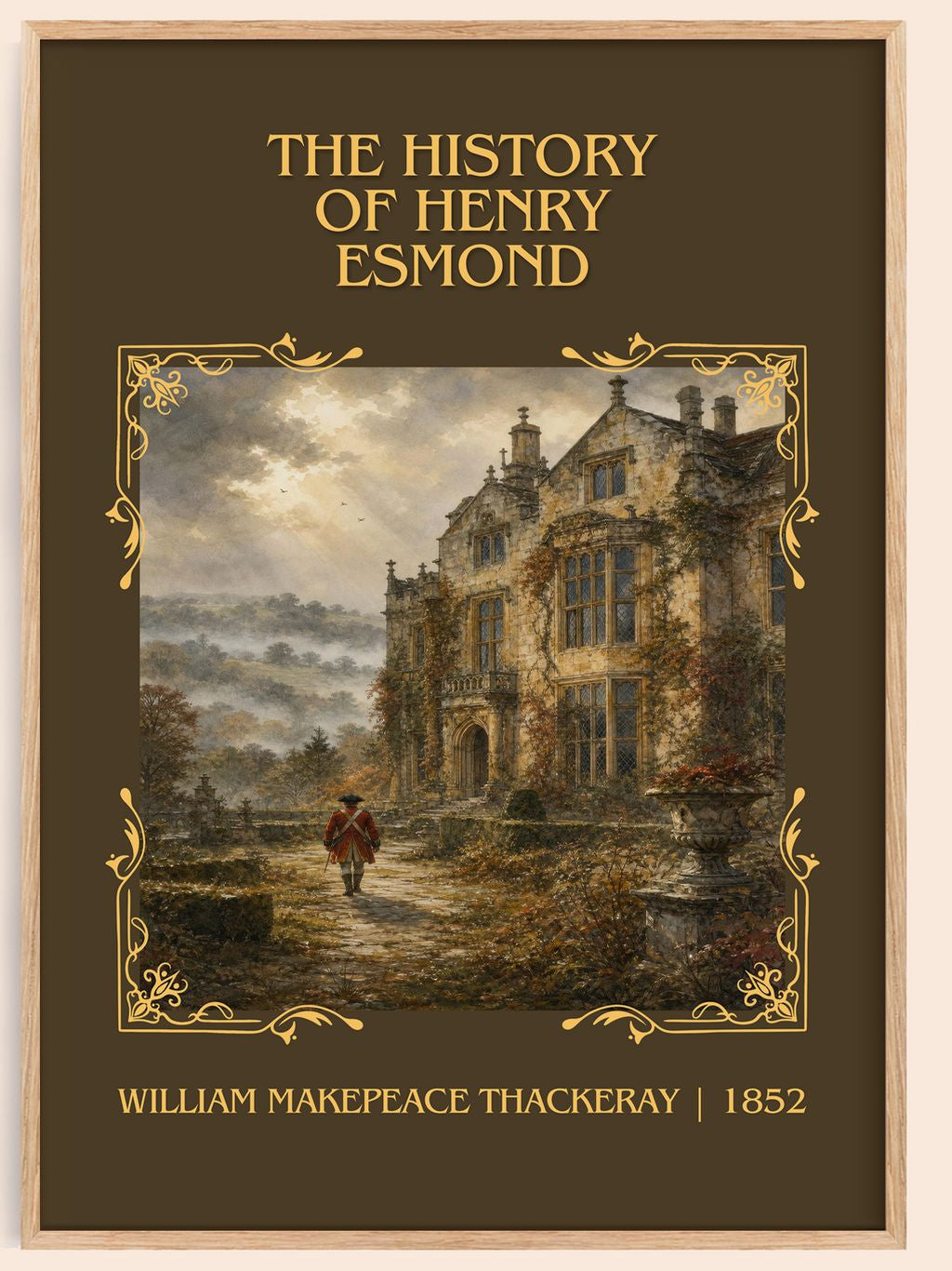 History Of Henry Esmond Classic Book Art Print by W. Thackeray – book poster