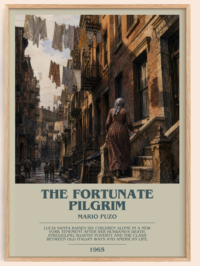The Fortunate Pilgrim Bookish Wall Art by Mario Puzo