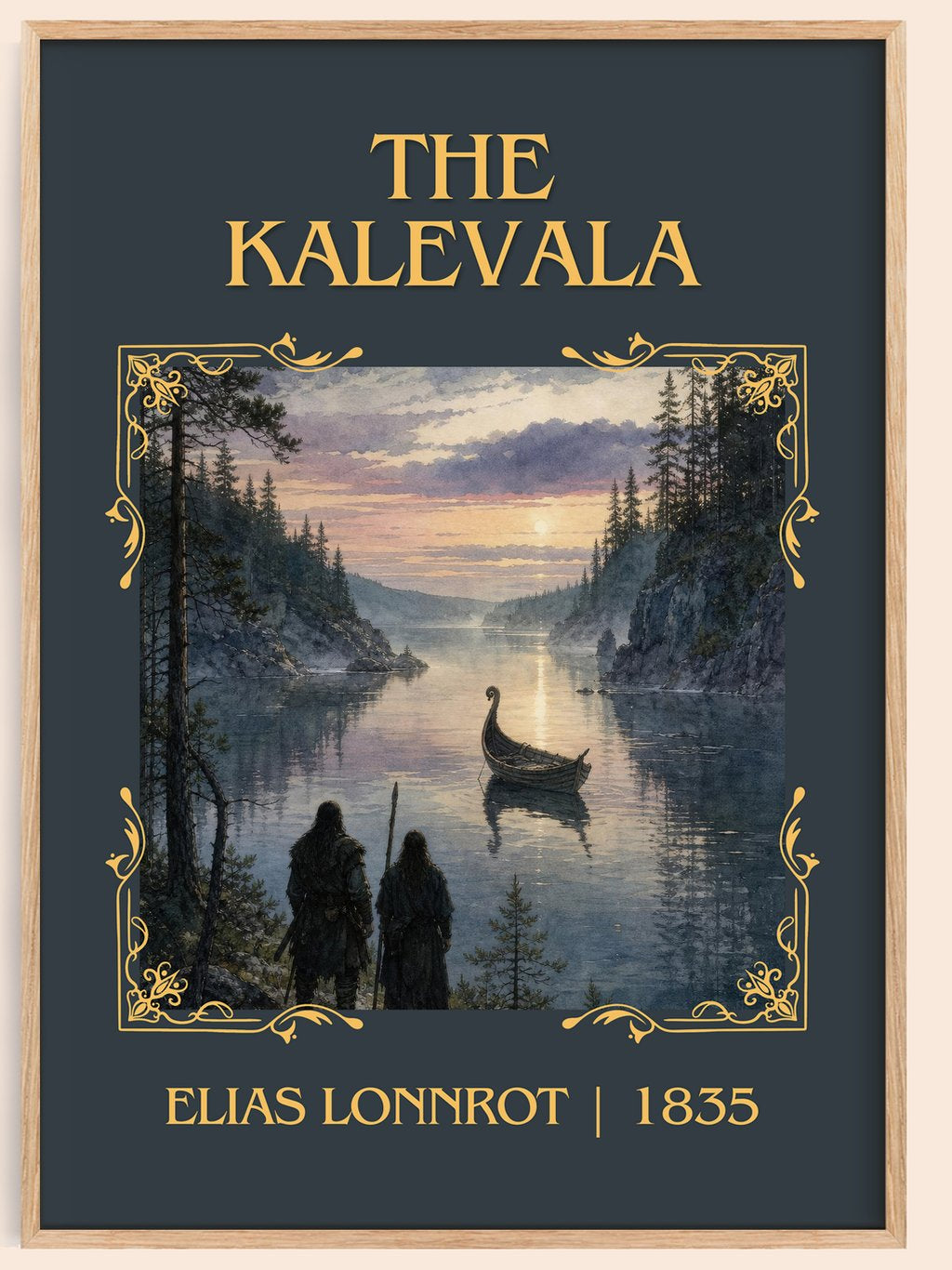 The Kalevala Classic Book Art Print by Elias Lönnrot – book poster