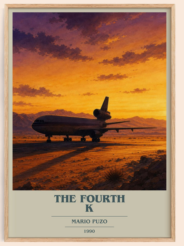 The Fourth K Book Cover Poster by Mario Puzo