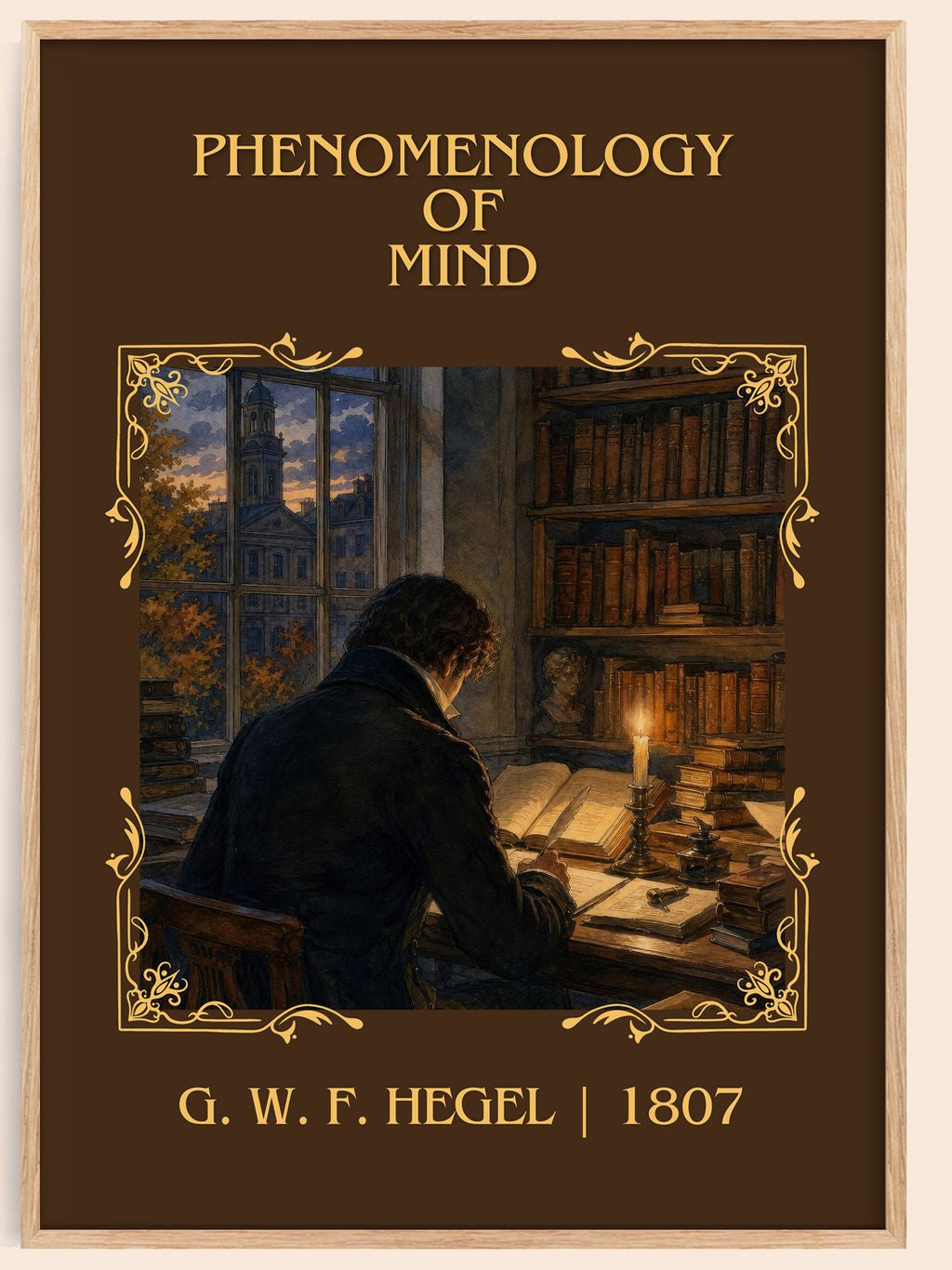 Phenomenology of Mind Classic Book Art Print by G. W. F. Hegel – book poster