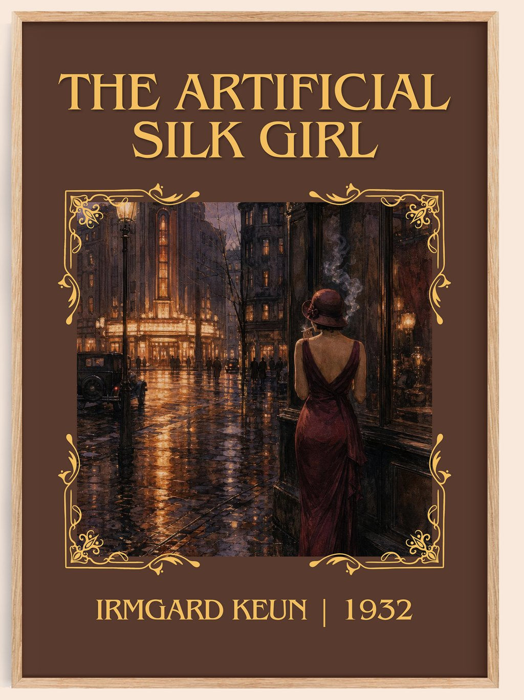 The Artificial Silk Girl Classic Book Art Print by Irmgard Keun – book poster