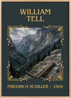William Tell Classic Book Art Print by Friedrich Schiller
