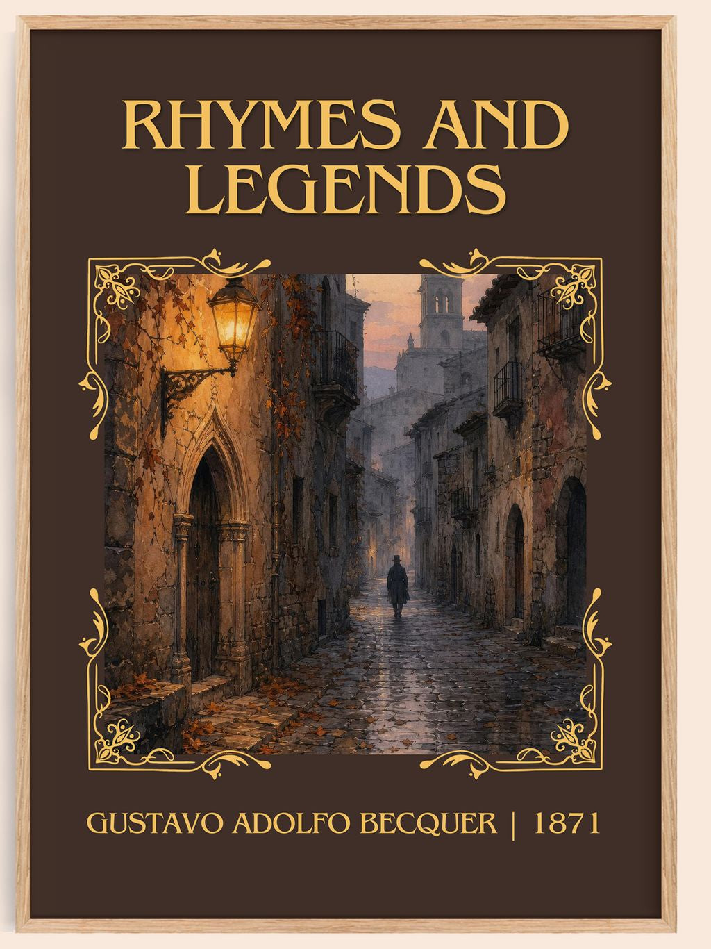 Rhymes And Legends Classic Book Art Print by Gustavo Adolfo Bécquer – book poster