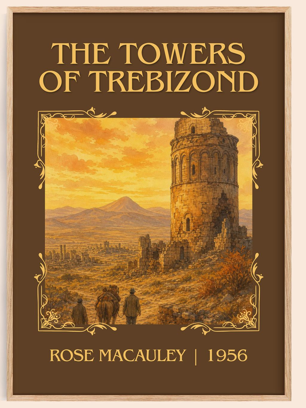 The Towers Of Trebizond Classic Book Art Print by Rose Macauley – book poster