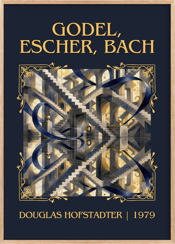 Gödel, Escher, Bach Classic Book Art Print by Douglas Hofstadter