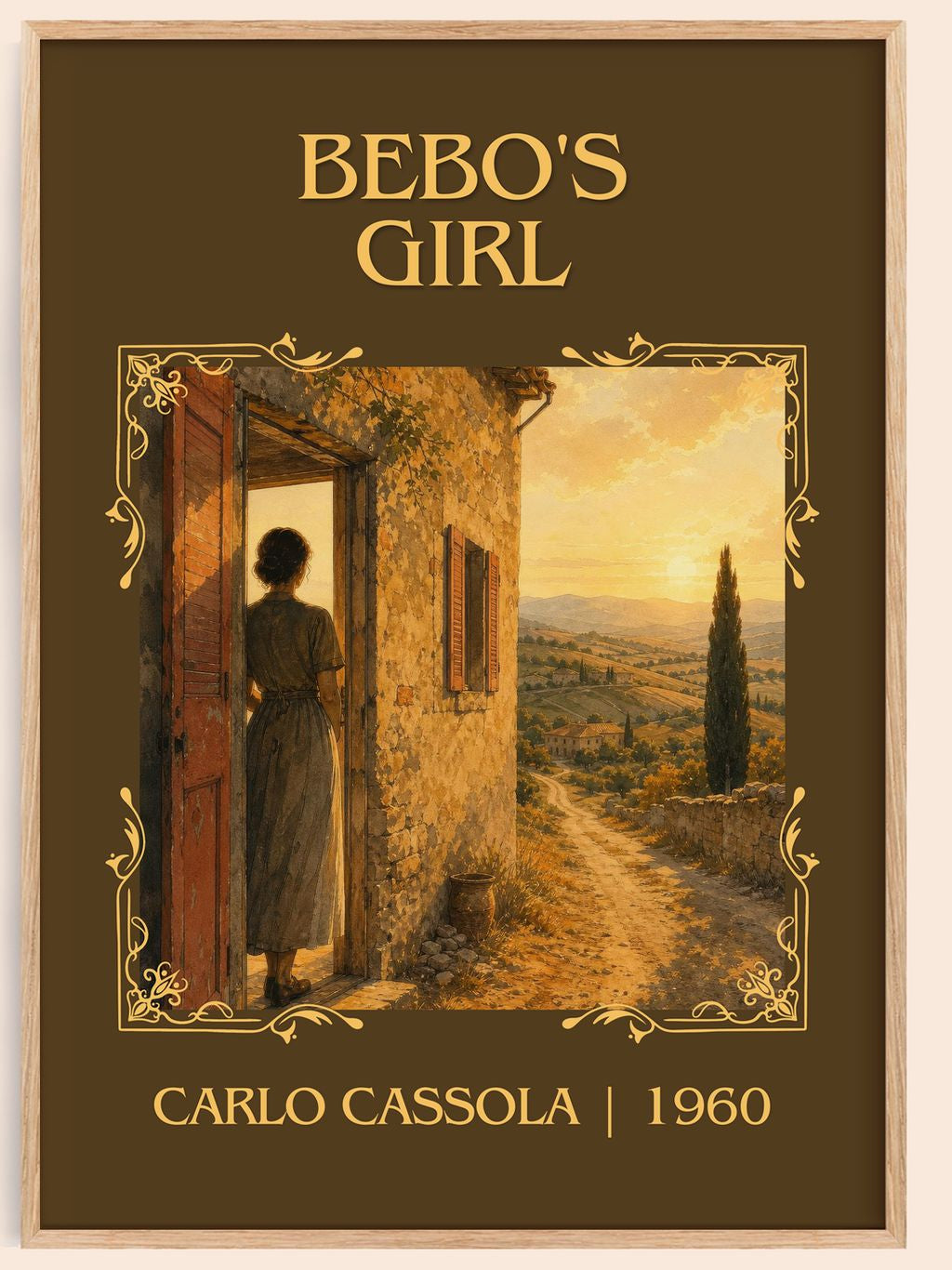 Bébo's Girl Classic Book Art Print by Carlo Cassola – book poster