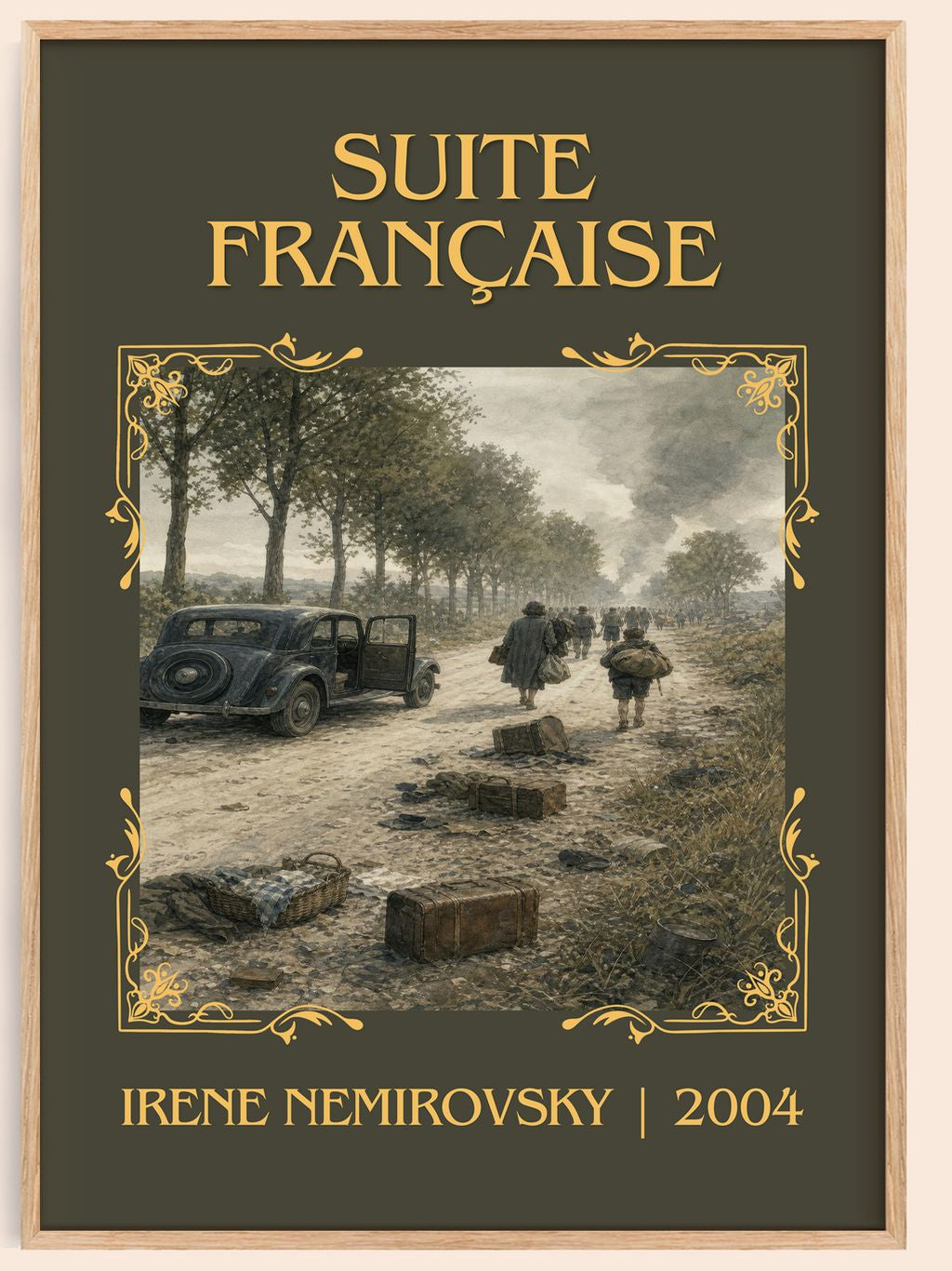Suite Française Classic Book Art Print by Irène Némirovsky – book poster