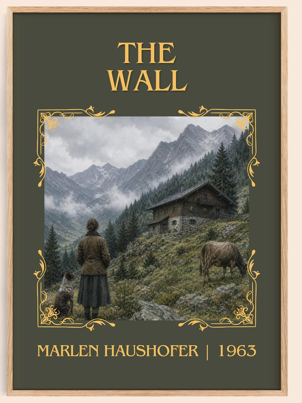 The Wall Classic Book Art Print by Marlen Haushofer – book poster