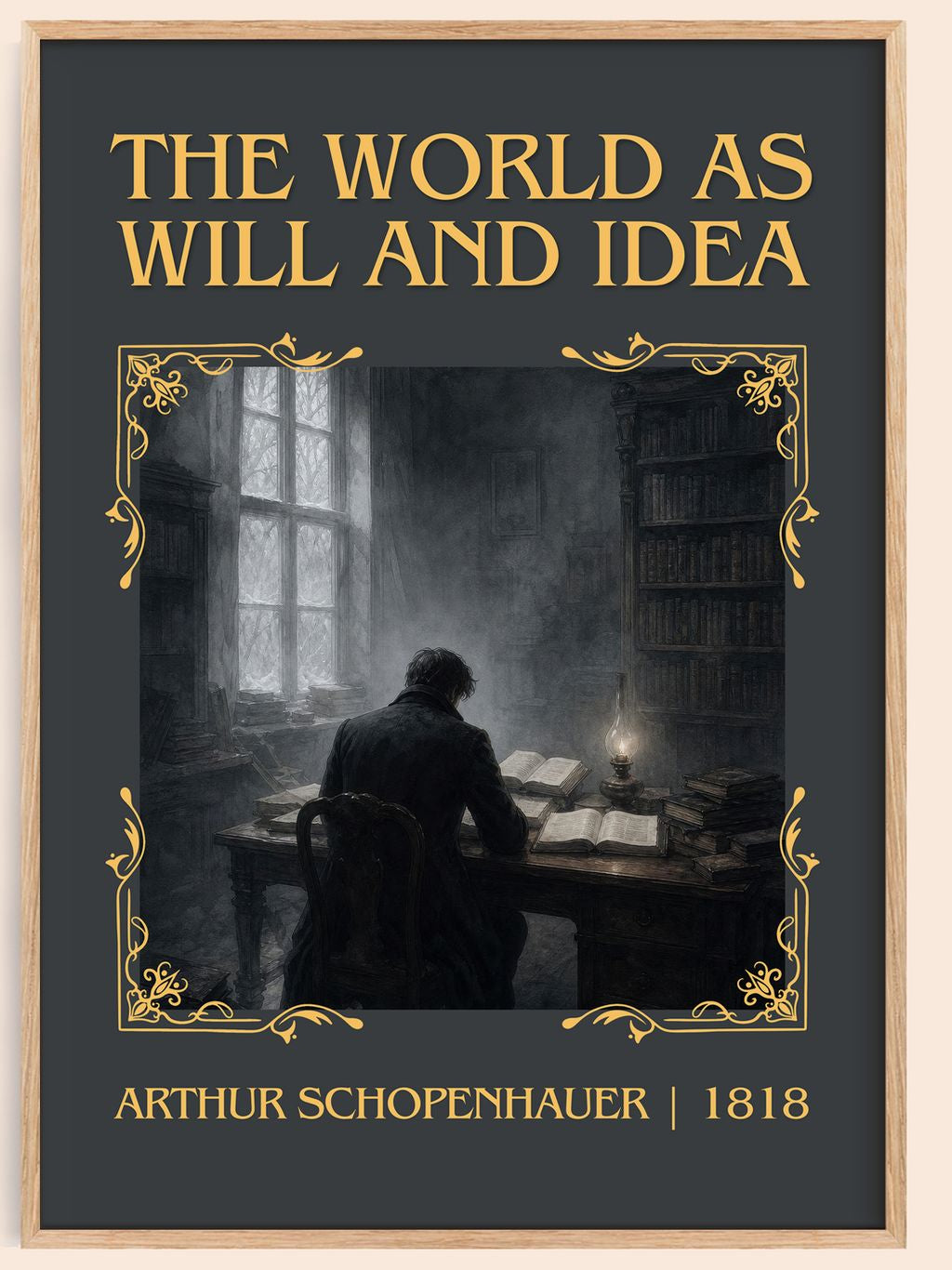 World as Will and Idea Classic Book Art Print by Arthur Schopenhauer – book poster