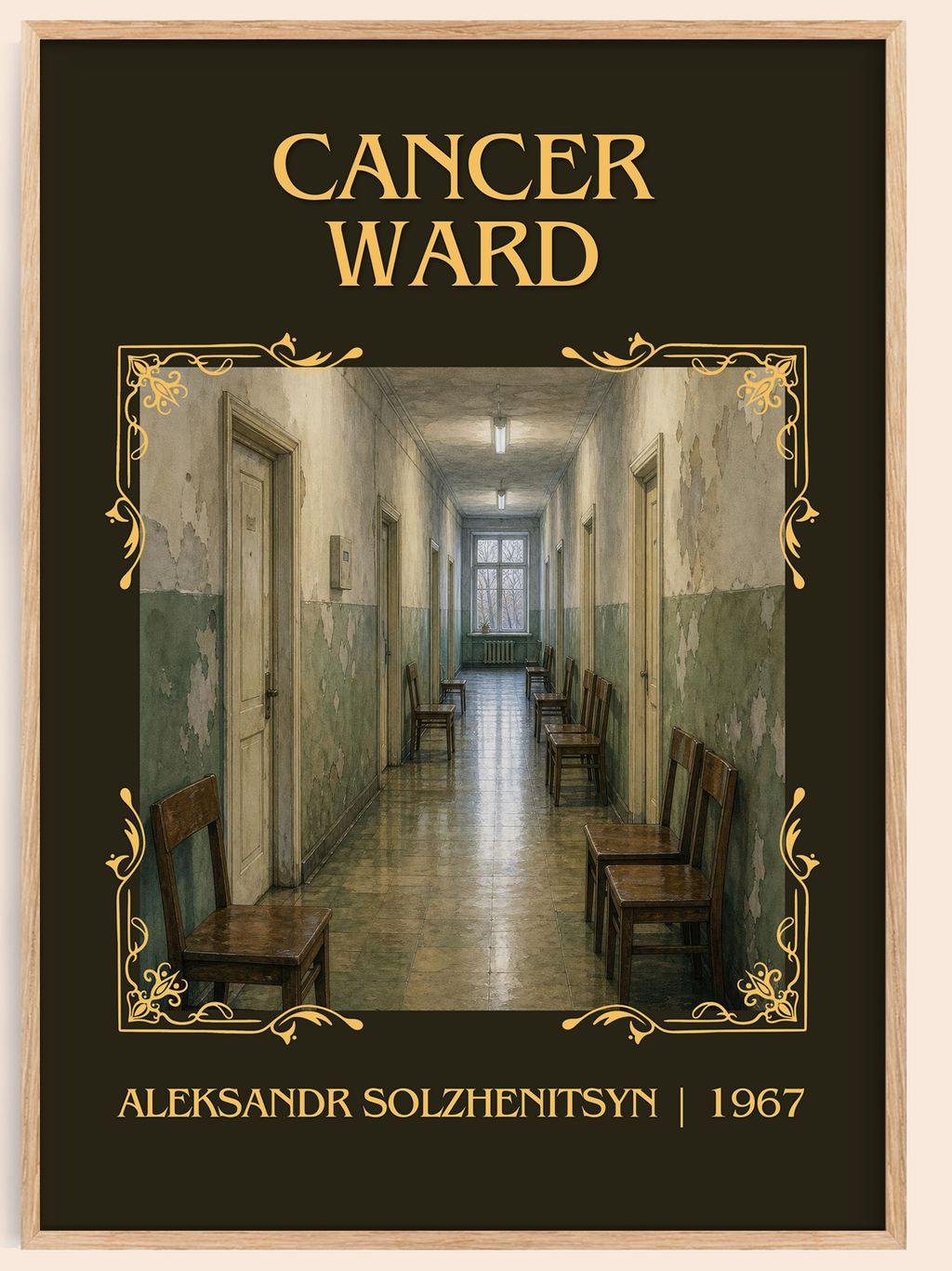 Cancer Ward Classic Book Art Print by Aleksandr Solzhenitsyn – book poster