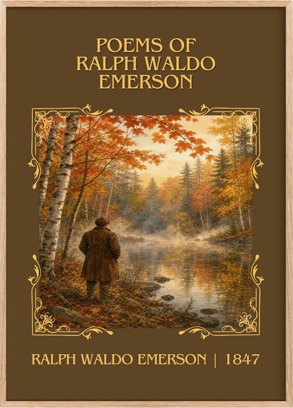 Poems Of Ralph Waldo Emerson Classic Book Art Print by R. Emerson