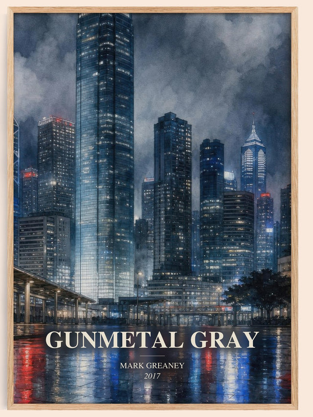 Gunmetal Gray Book Watercolour Illustration by Mark Greaney