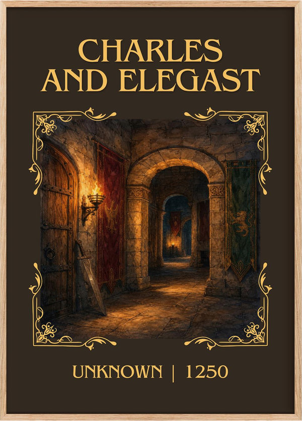 Charles And Elegast Classic Book Art Print by Unknown