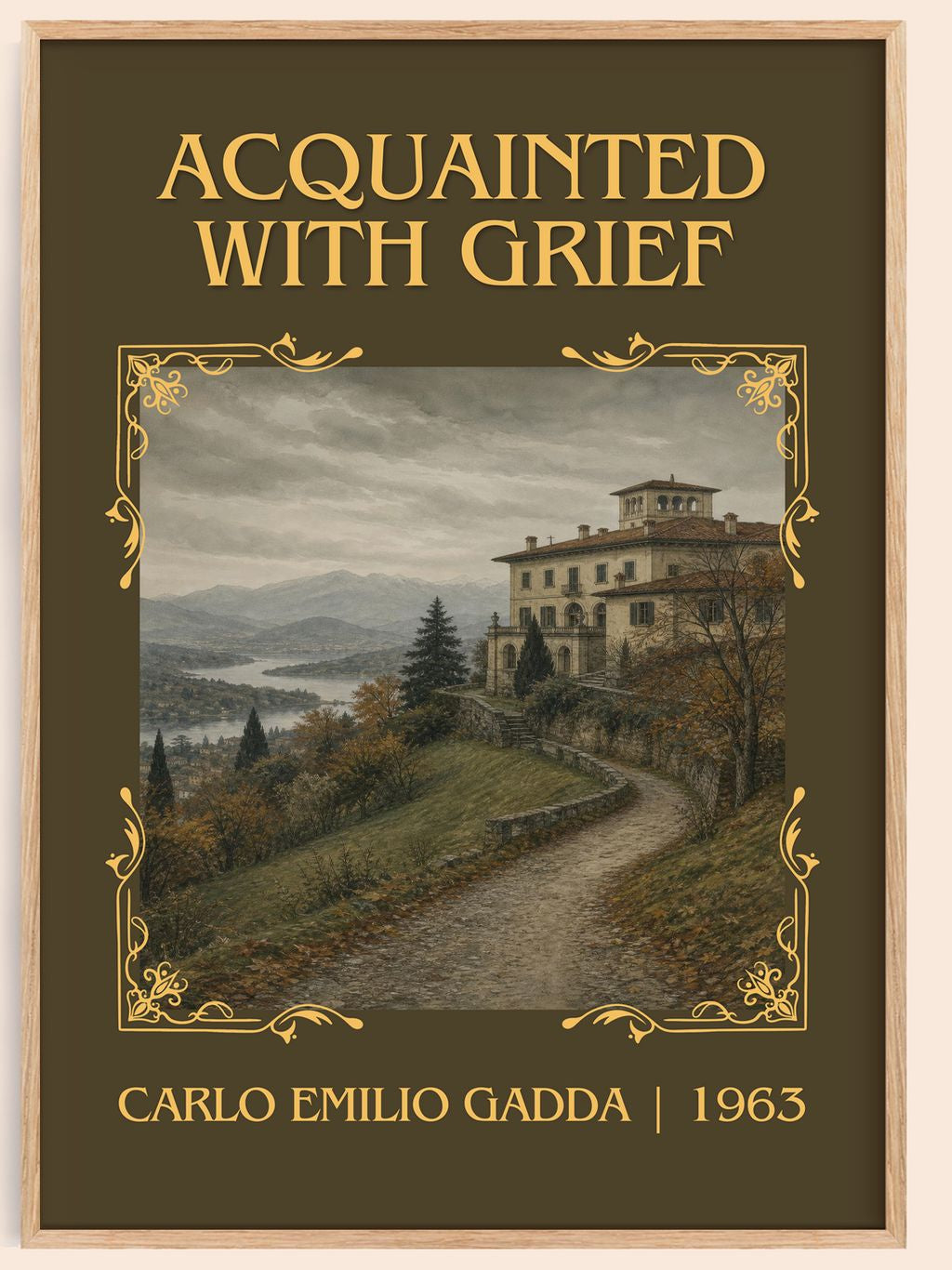 Acquainted With Grief Classic Book Art Print by Carlo Emilio Gadda – book poster