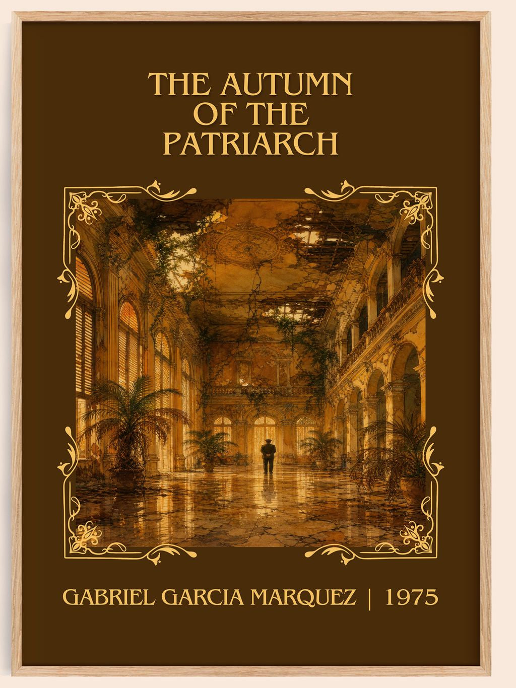Autumn of the Patriarch Classic Book Art Print by G. Márquez – book poster