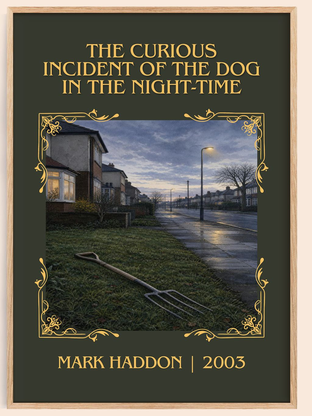 The Curious Incident of the Dog in the Night-time Classic Book Art Print by Mark Haddon – book poster