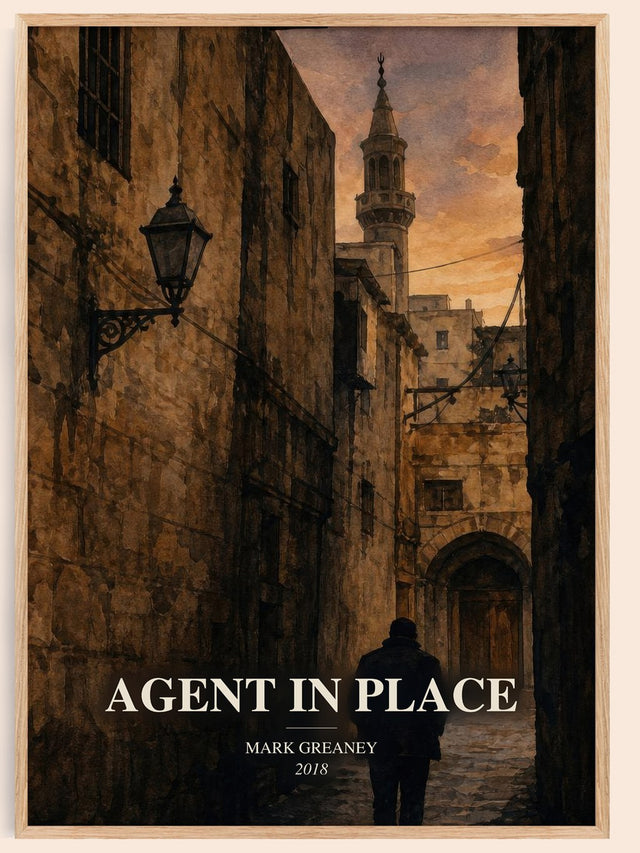 Agent In Place Book Watercolour Illustration by Mark Greaney
