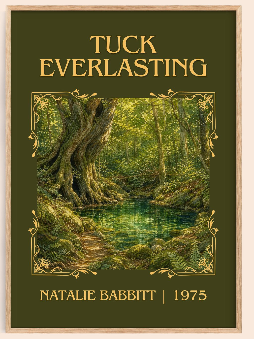 Tuck Everlasting Classic Book Art Print by Natalie Babbitt – book poster